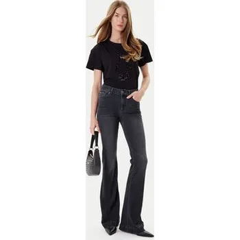 Dámské džíny Liu Jo Jeansy UF5061 DS615 Černá Regular Fit 26