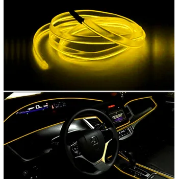 Osvětlení interiéru vozidel Ambientní podsvětlení interiéru led 300cm žluté