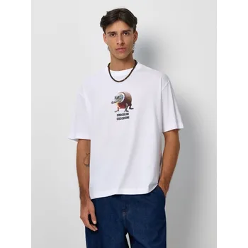 Pánské tričko Tričko s potiskem - M - House - bílý - 009HF-00X