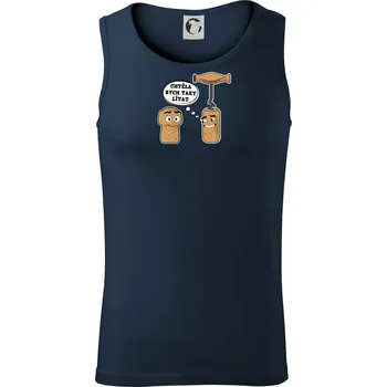 Zátka - chtěla bych taky lítat - Tílko pánské Core - 2XL ( Námořní modrá (velmi tmavá - téměř černá) )