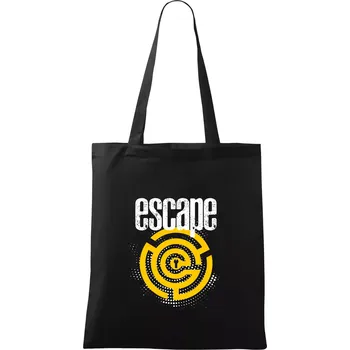 Escape labyrint - Taška bavlněná - 42 x 38 cm ( Černá )