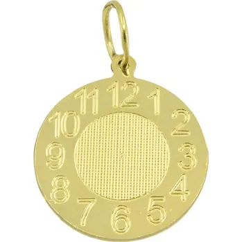 Přívěsek 0023 Křticí hodiny ze žlutého zlata 1,00g