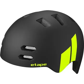 Cyklistická přilba Cyklistická přilba ETAPE BUDDY, černá/žlutá fluo mat (velikost S/M pro obvod hlavy 53-55 cm)