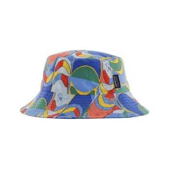 Čepice Patagonia Baby Sun Bucket Hat Swallowtail Geo: Eddy Blue modrá 6M