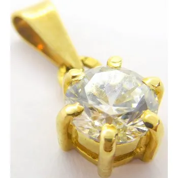 Přívěsek Klenoty Budín Zlatý přívěsek s velkým zirkonem 585/1,10gr 246040565 (Klenoty Budín Zlatý přívěsek s velkým zirkonem 585/1,10gr 246040565)