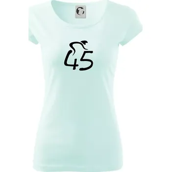 Dámské tričko Cyklista slaví pětačtyřicítku (45) - Dámské triko Pure - XS ( Frost )