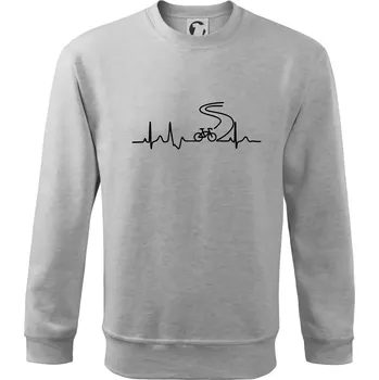 Chlapecké tričko EKG silniční cyklistika - Mikina Essential dětská - 158 cm/12 let ( Světlešedý Melír )