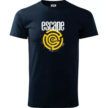 Escape labyrint - Triko extra velké (5-8XL) - 7XL ( Námořní modrá (velmi tmavá - téměř černá) )