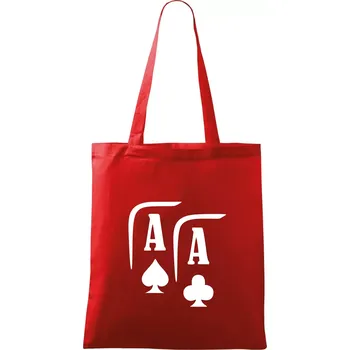 Nákupní taška Poker AA - Taška bavlněná - 42 x 38 cm ( Červená )