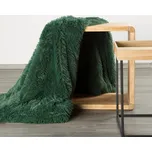 CHLUPATÁ DEKA TIFANY1 150X200 CM TMAVĚZELENÁ 188623134