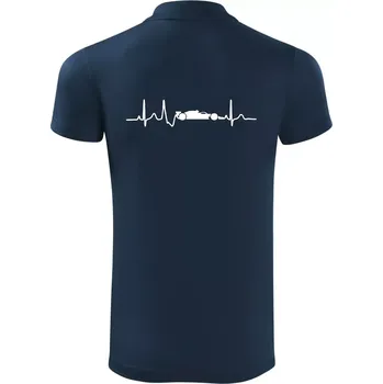 Pánská košile EKG formule - Polokošile Victory sportovní (dresovina) - 3XL ( Námořní modrá (téměř černá) )