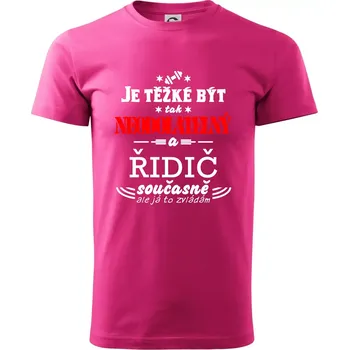 Pánská móda Je těžké být neodolatelný řidič - Klasické pánské triko vyšší gramáže - 2XL ( Purpurová )