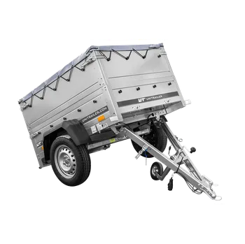 Přívěs Garden Trailer 150 KIPP s BIS bočnicemi, rámem H-0 a šedou plachtou