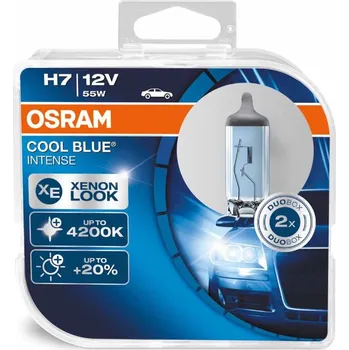 Denní svícení Žárovky Osram Cool Blue Intense H7 - studená bílá barva světla