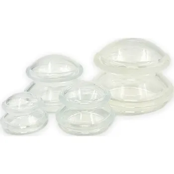 Masážní přístroj Silikonové baňky na masáž těla Acus Med – sada 4 kusy - bílá