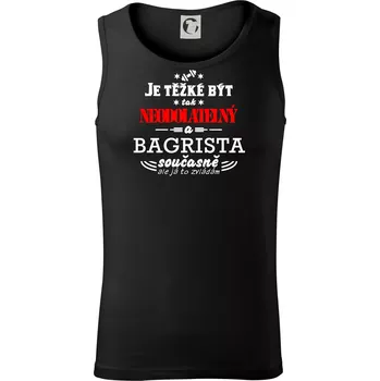 Je těžké být neodolatelný bagrista - Tílko pánské Core - S ( Černá )