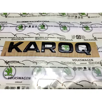 Polep vozidla 3D emblém - KAROQ - MONTE CARLO