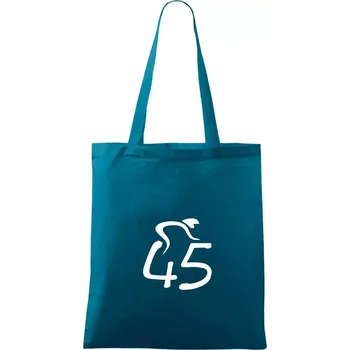 Cyklista slaví pětačtyřicítku (45) - Taška bavlněná - 42 x 38 cm ( Petrolejová )