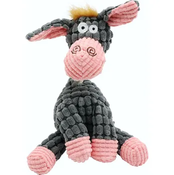 Hračka pro psa UNIQ PETS ušatý pískací oslík 24x14cm