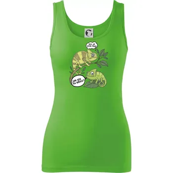 Dámské tričko Chameleoni jak sis to užila - Dámské tílko - L ( Apple Green )
