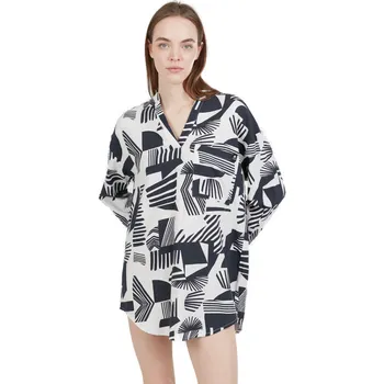 Dámská košile Dámská košile s dlouhým rukávem FUNDANGO-Athene Cover-up-121-inka Mix L