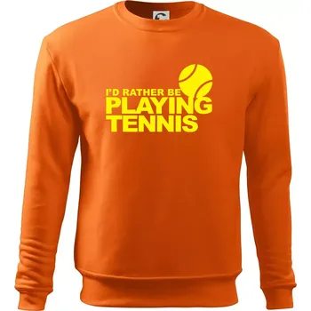 Pánská mikina Playing tennis - Mikina Essential pánská - S ( Oranžová )