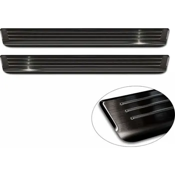 Nerez kryty prahů Volkswagen Caddy IV - černé