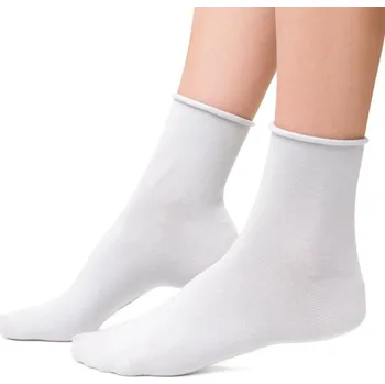 Oblečení a móda Světle šedé dámské bambusové ponožky Art.125 WD004, LIGHT BROWN Velikost: 38/40