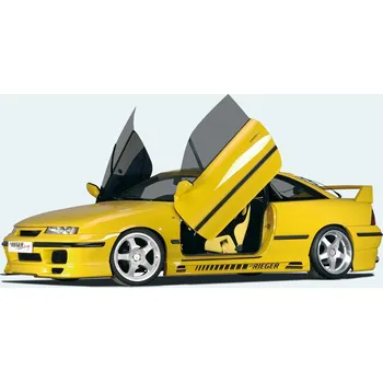 PC tuning Rieger boční práh mont. strana pravá pro Opel Calibra A 3-dvéř., r.v. 03/90-, plast ABS bez povrchové úpravy, s prolisem, s prolisem a dvěma výřezy