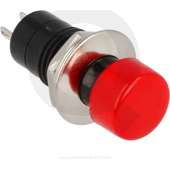 Splachovací tlačítko QSP - tlačítko červené chrom velké