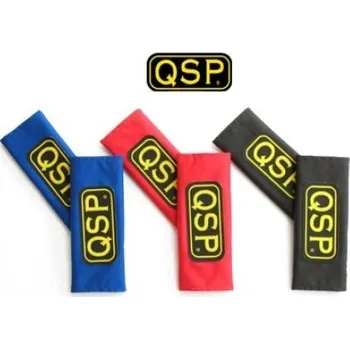 Potah na volant Návleky bezpečnostních pásů QSP - černé 3"