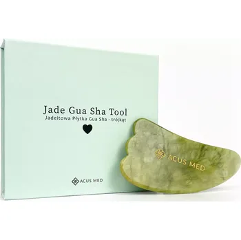 Masáž Jadeitová masážní destička Gua Sha - zelená