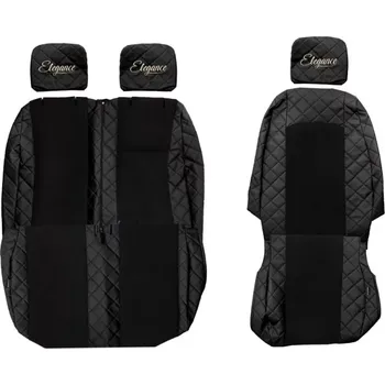 Ochranný autopotah Potahy sedadel (1+2) - Elegance Q, MERCEDES SPRINTER II (01.2006-12.2017) & VOLKSWAGEN CRAFTER I (01.2006-12.2016) - Dvojité sedadlo spolujezdce 1+2