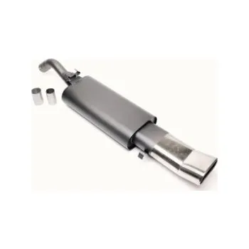 Zadní díl výfuku TA Technix sportovní výfuk - VW Golf II (83-91) kromě Syncro / 16V / G60, 1x 70x140 mm DTM oválná zahnutá nerezová koncovka s pertlem