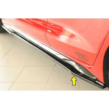 PC tuning Rieger spoiler pod boční práh mont. strana levá pro Audi A3 GY 5-dvéř. (sedan), 11/19-, plast ABS lakovaný do černé lesklé barvy
