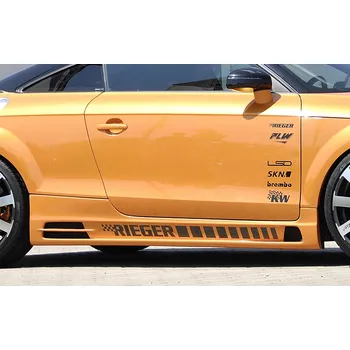 PC tuning Rieger boční práh mont. strana pravá pro Audi TT 8J kupé, roadster, r.v. 09/06-, plast ABS bez povrchové úpravy, s prolisem, s prolisem a dvěma výřezy