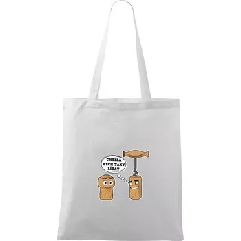 Zátka - chtěla bych taky lítat - Taška bavlněná - 42 x 38 cm ( Bílá )