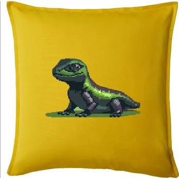 Polštář Leguán pixel - Polštář 50x50 - 50x50 - Pouze potah ( Žlutá )
