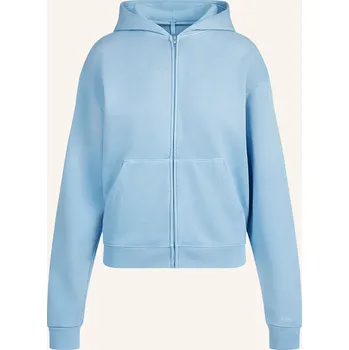 Dámské tričko Skims Dámská Pohodlná Domácí Mikinová Bunda Zip Up, blue bell...