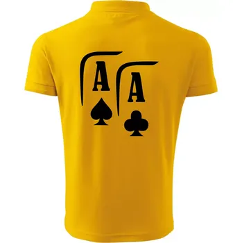 Pánská košile Poker AA - Polokošile pánská Pique Polo 203 - 2XL ( Žlutá )