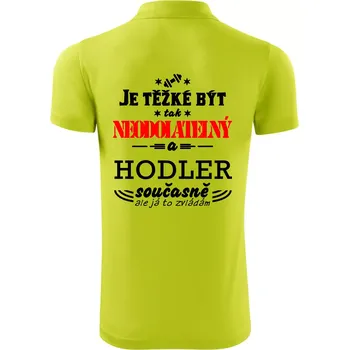 Pánská košile Je těžké být neodolatelný hodler - Polokošile Victory sportovní (dresovina) - 3XL ( Limetková )