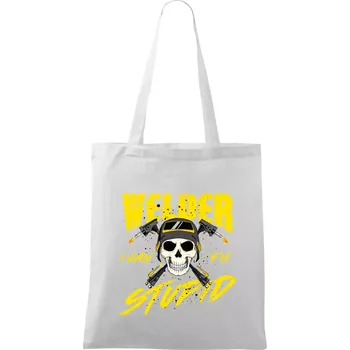 Nákupní taška Welder I can fix stupid - Taška bavlněná - 42 x 38 cm ( Bílá )