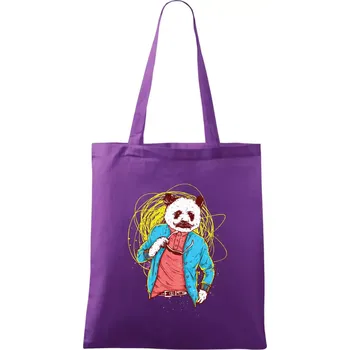 Panda Bear - Taška bavlněná - 42 x 38 cm ( Fialová )