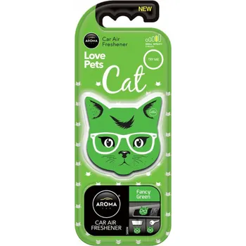 Vůně do auta Osvěžovač vzduchu AROMA CAR Cat fancy green