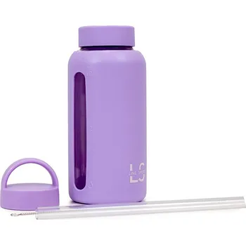 Láhev Skleněná láhev na vodu - fialová