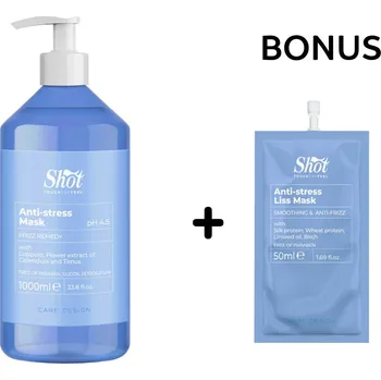 Pleťová maska AKCE: Shot AntiStress Mask - maska proti krepatění a pro namáhané vlasy + šampon/maska, 250 ml nebo Liss Mask, 50 ml