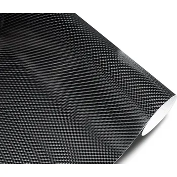 Autolak Wrapová fólie s 3D efektem - černý karbon matný v provedení 4D, Rozměr: 50 x 50 cm