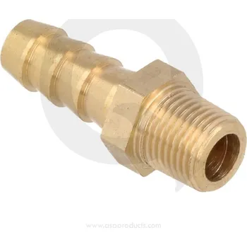 Zadní díl výfuku QSP - Mosazné šroubení s NPT (kuželovitým) závit. 10mm - 1 / 8NPT