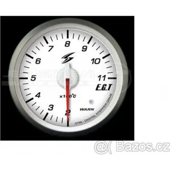 Budík Přídavný budík X-line - bílý podklad , zeleně svítící EGT