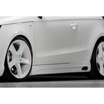 PC tuning Rieger boční práh mont. strana pravá pro Audi A1 8X 3-dvéř., 5-dvéř. (sportback) vč. faceliftu, r.v. 02/15-, 08/10-12/14, plast ABS bez povrchové úpravy, s prolisem a výřezem